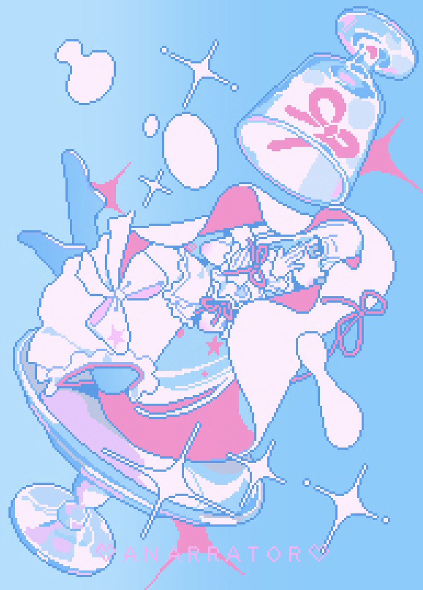 🤍🩵💙

#pixelart #dotpainting #ドット絵
