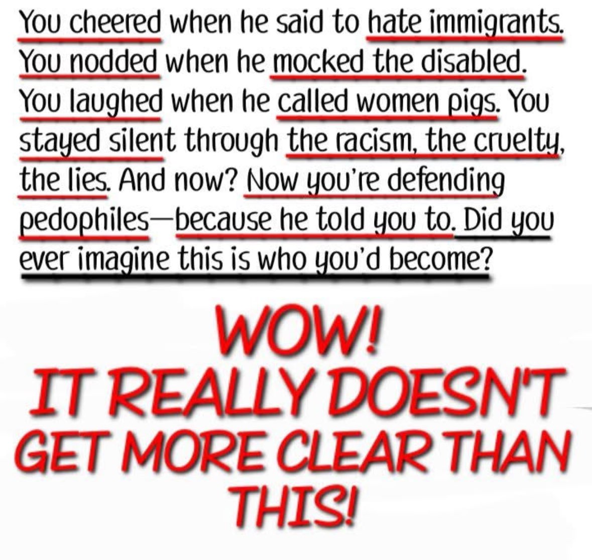 Disgusting…..