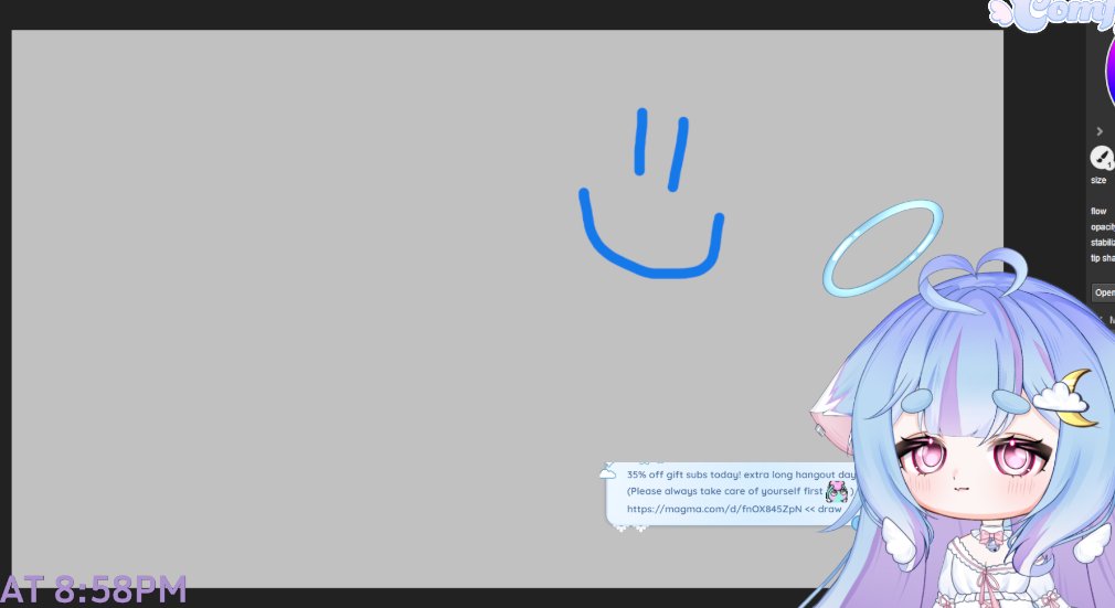 Comfywa's tweet image. come draw with me!! we're celebrating hanging out a long time today