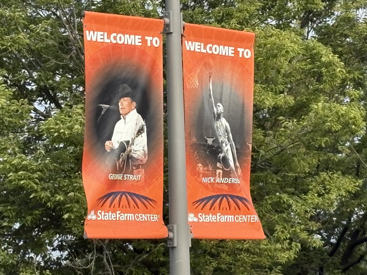 The banners around ⁦<a href="/StateFarmCenter/">State Farm Center</a>⁩ are amazing all the great people here.