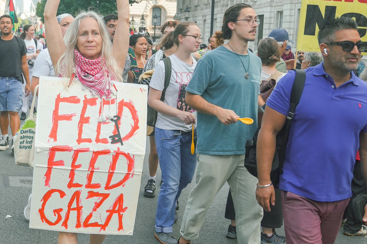 adnansarwar's tweet image. Gaza protest, Downing Street, London, 25/07/2025