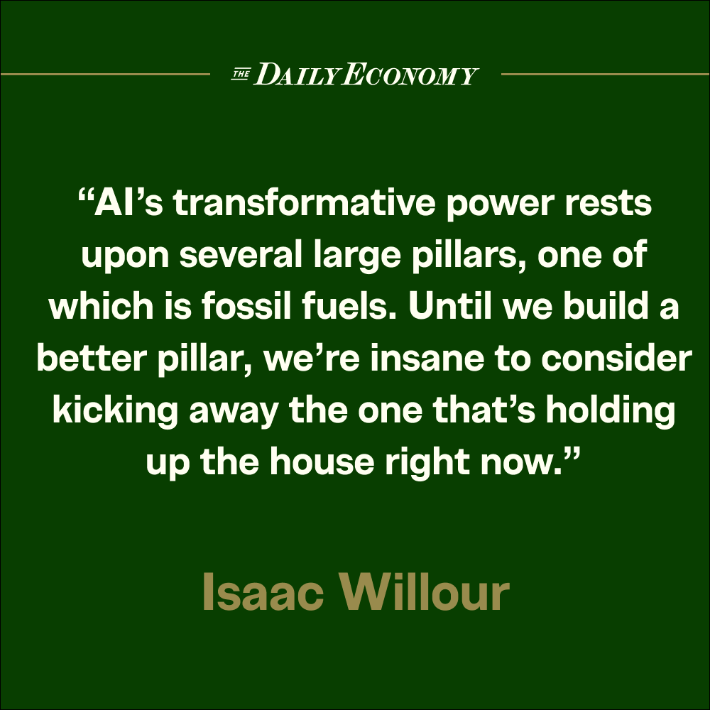 .<a href="/IsaacWillour/">Isaac Willour</a> explains why our energy demands can't be met without fossil fuels in his latest at The Daily Economy: thedailyeconomy.org/article/let-se…