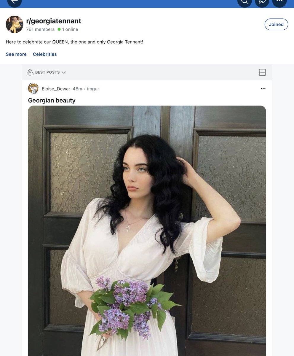 Someone has made Al of olive on Reddit at first I wasn't sure if it real or not but it not out there in public or Georgia not put something about it on instagram they also made one of Georgia which doesn't look anything like her it just so creepy #geogiatennant #Olivetennnant