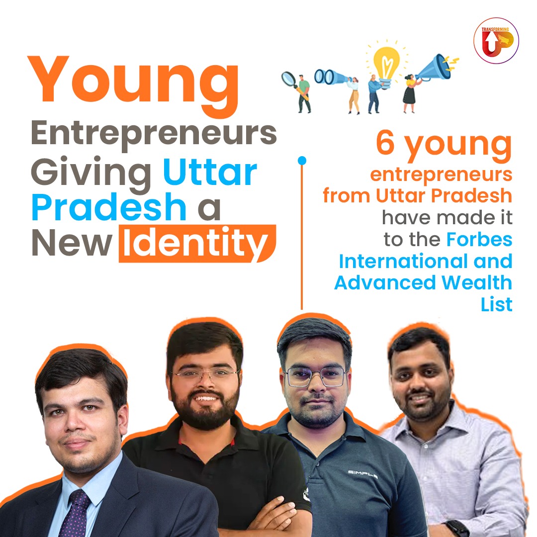 transforming_up's tweet image. Breaking barriers and setting new benchmarks – 6 dynamic young entrepreneurs from Uttar Pradesh have secured their place on the prestigious Forbes International & Advanced Wealth List.
This is not just a personal achievement, but a shining example of UP’s growing entrepreneurial…