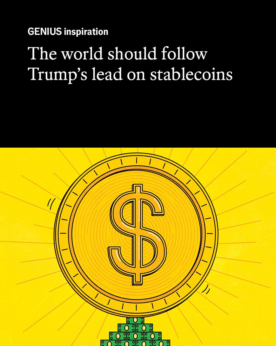 The tokens are seen as scammy, deeply destabilising—or both. But they have the potential for much-needed innovations in global payment systems. The world should swallow its doubts and follow America econ.st/4lMC7d6

Illustration: George Wylesol