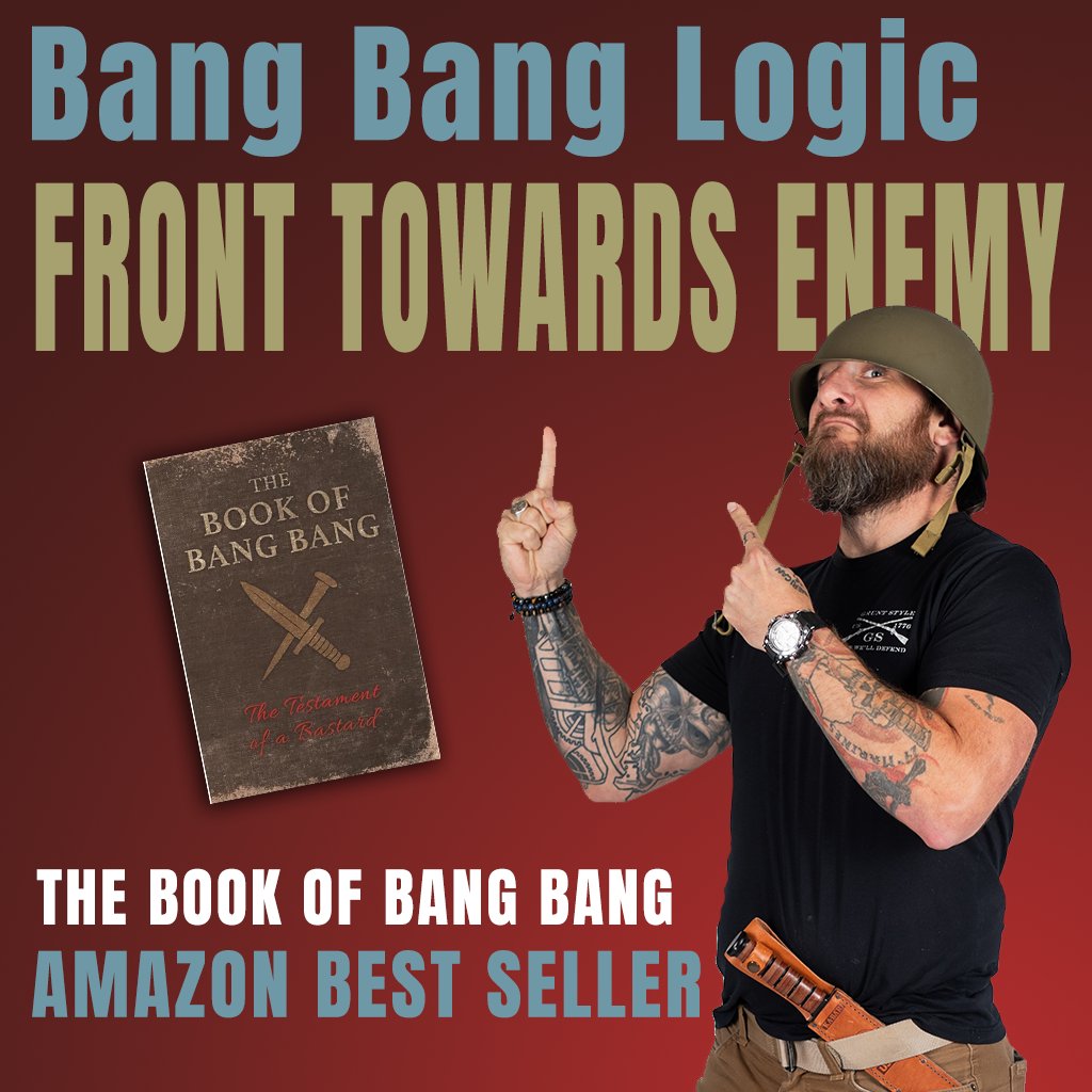 GruntStyle1SG's tweet image. BANG BANG LOGIC #04:
“Front Towards Enemy” isn’t just Claymore instructions—it’s a lifestyle. Face the fight. Take the hit. Return fire with interest.
Stop running from your problems. Blow ‘em up with a smile and a purpose.
If you're still putting the wrong side forward, maybe…