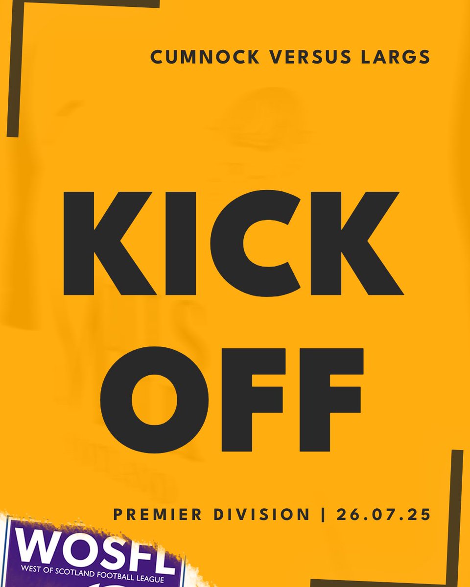 LargsThistleFC's tweet image. KICK-OFF, 2.01pm. | The league season is go. Cumnock 0, Largs 0. @CumnockJnrsFC 🤝 @OfficialWoSFL