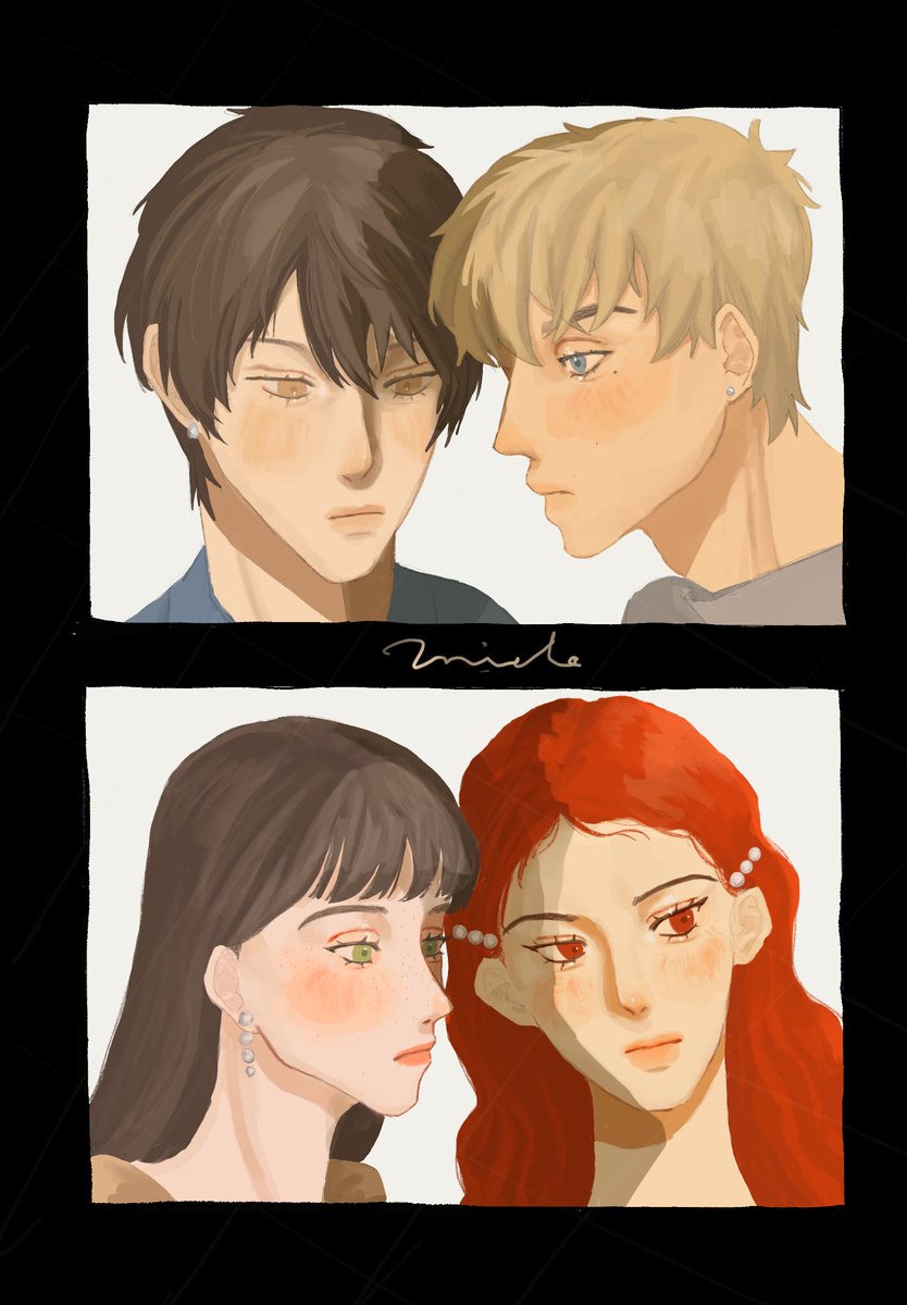 絵を安定させたくて4つの首描いたけど何一つ安定しなくて草