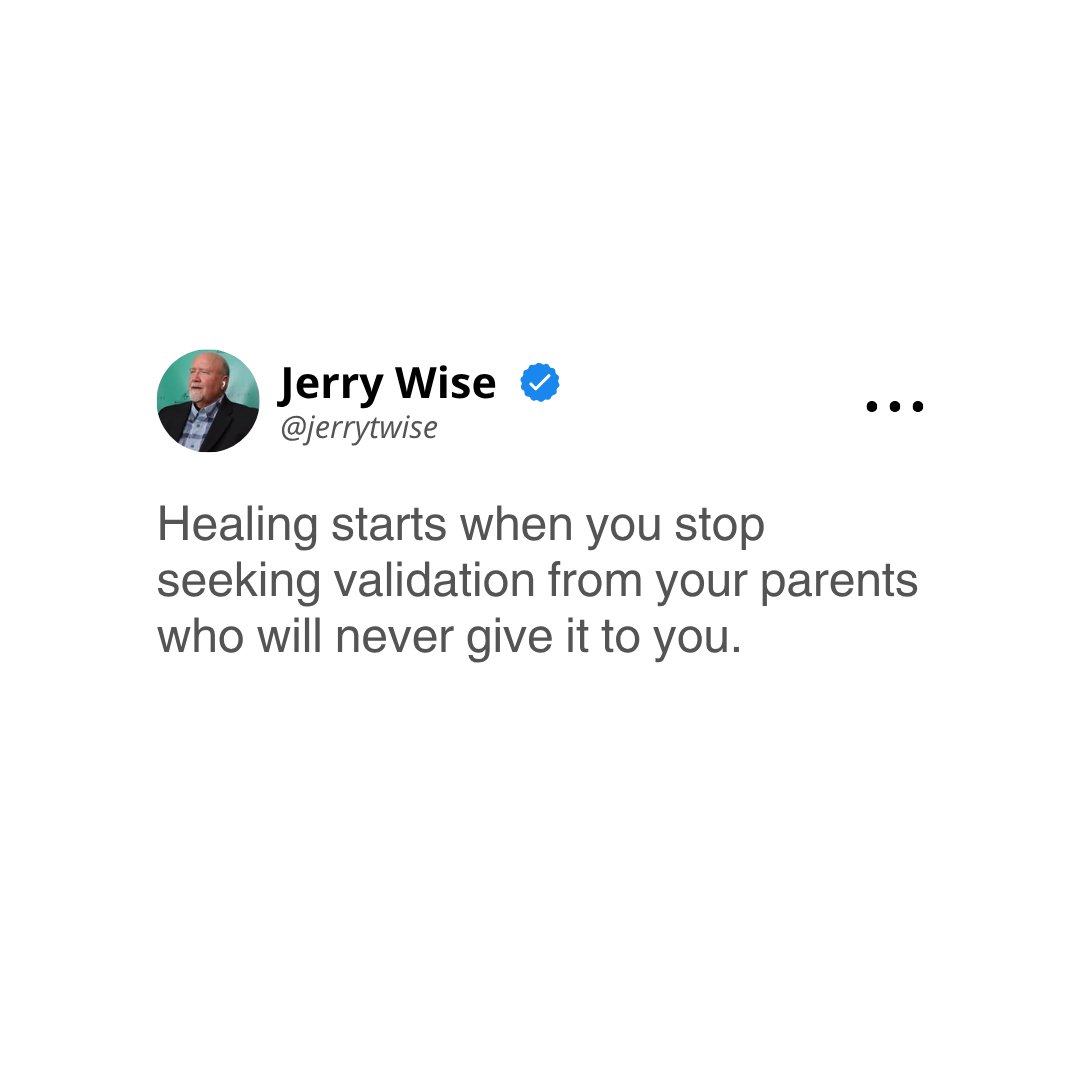jerrytwise's tweet image. Healing begins when you stop seeking validation from parents who will never give it to you.
It’s time to reclaim your emotional independence.
👉 Join my FREE Training. Link in Bio!