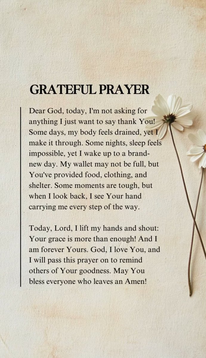 Grateful prayer