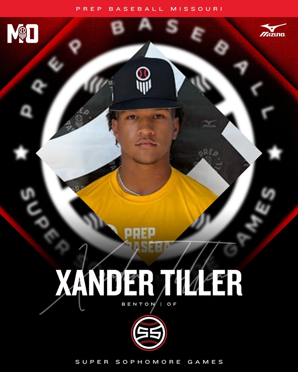 PrepBaseballMO's tweet image. 𝗜𝗡𝗩𝗜𝗧𝗘 𝗔𝗖𝗖𝗘𝗣𝗧𝗘𝗗 ✅
OF Xander Tiller (Benton) is locked to represent Team Missouri at the 2025 Prep Baseball Central Super Sophomore Games in Kansas City! #CSSG25
👤: loom.ly/x_8fwu4 // @Tiller2028
