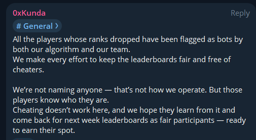 0nlyLugh's tweet image. You are officially a bot and a cheater if your rank shows a question mark &quot;?&quot;

This is an official statement from the 
@shoutdotfun
 team! Either their system is horrendously broken or its an excuse to feed the bigger kols to keep them happy and slash out all the smaller…