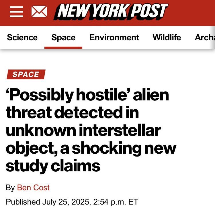 XploraSpace's tweet image. ❌🛸 Non, une menace extraterrestre n’est pas en route vers la Terre.
Plusieurs médias et comptes sur les réseaux sociaux développent une histoire sensationnelle sur une possible visite extraterrestre. Un narratif infondé et déformé. Décryptage. ⬇️
L’objet interstellaire évoqué…