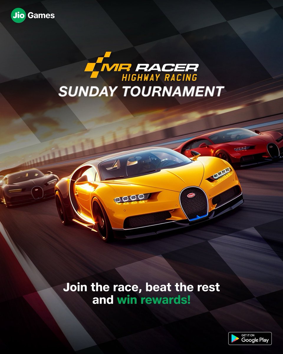 🏁 Ready to Race? 🚗💨
Join the weekly Sunday Tournament in MR RACER and win rewards!

Compete with players from around the world, show off your speed, and race to the top! 🏆🎮

Click on the link to download &amp; start your engines -qrurl.co/MR-Racer

#CarRacing