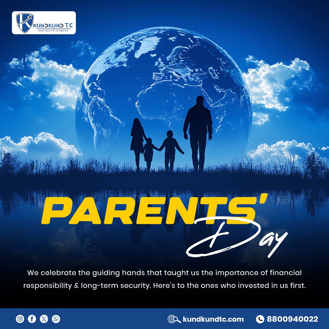 KundkundTC's tweet photo. This #ParentsDay, we honor the ones who taught us to save, invest, and build a secure future.
#parentsday2025
Visit: https://t.co/fRV6qQDUAA
.
.
.
.
#KundkundTC #India #StockMarket #Investing #parents #parentlife #parentsbelike #happyparentsday #ParentSupport #Parenthood https://t.co/i4IxeRrPZQ
