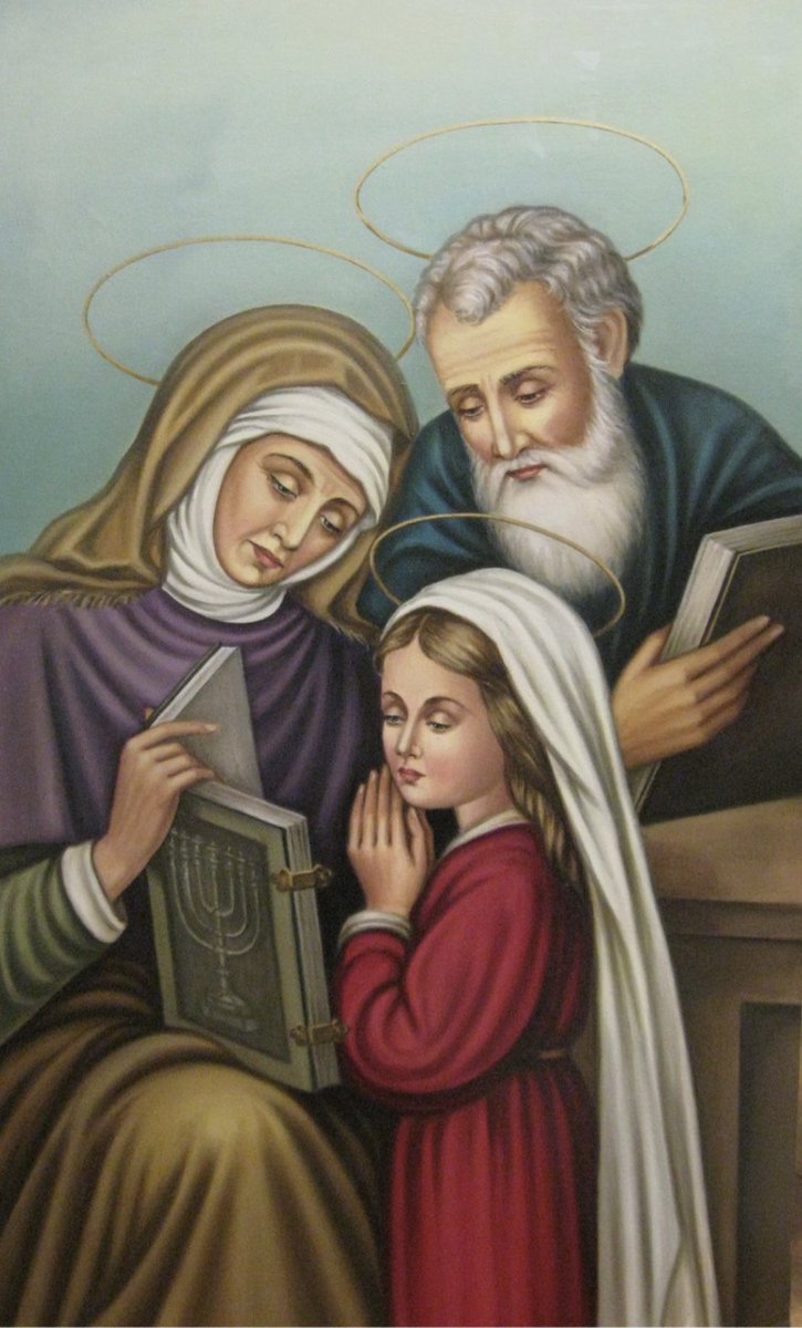 Saints Joachim and Anne, how blessed a couple! All creation is indebted to you. 

For at your hands the Creator was offered a gift excelling all other gifts: a chaste mother, who alone was worthy of him. 

Joachim and Anne, how blessed and spotless a couple! 

You will be known