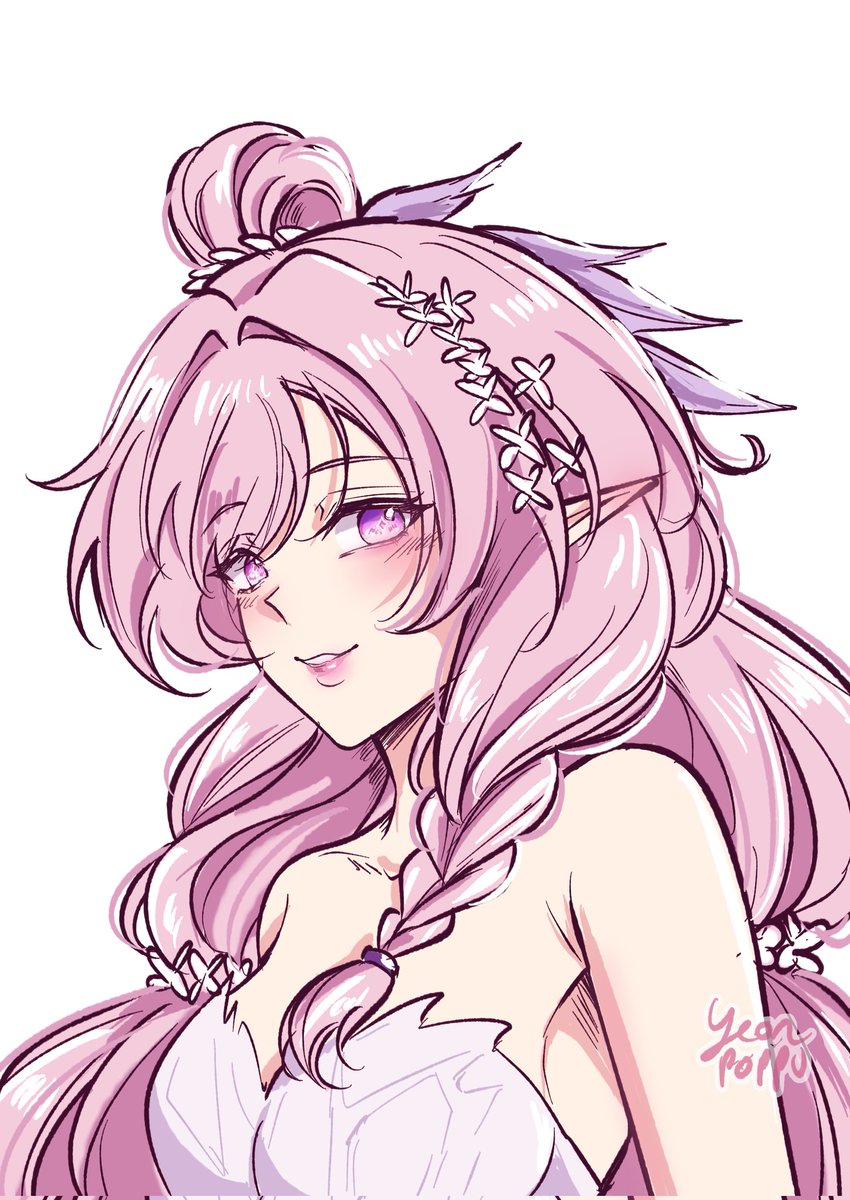 yeonpoppu's tweet image. Did a quick color 
#elysia 💕💕