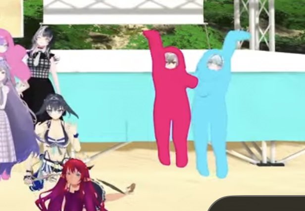 nishiao_sub's tweet image. 端っこでくねくねしてる2人可愛かったw #holonatsuParadise