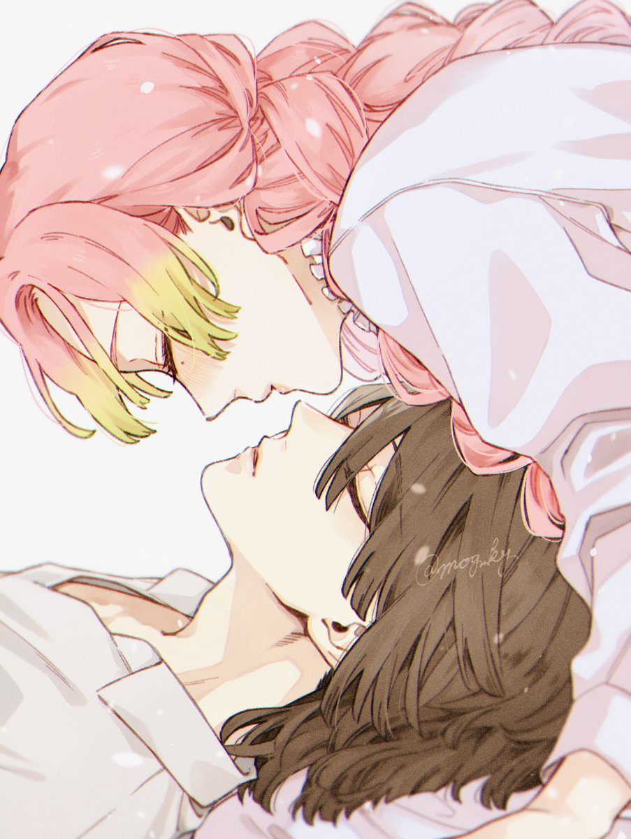 mog_ky's tweet image. 【再掲】もう4〜5年も前に描いたおばみつたち🐍🍡