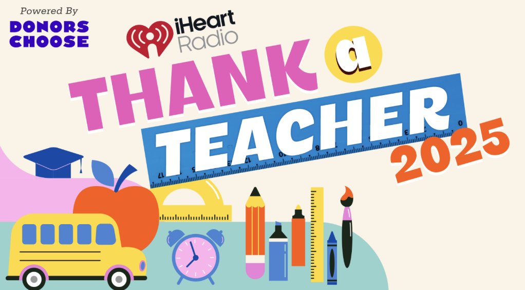 LanceMcAlister (@lancemcalister) on Twitter photo <a href="/iHeartRadio/">iHeartRadio</a> and DonorsChoose are teaming up to celebrate amazing public school teachers across the country. Nominate your favorite!
Select teachers will be featured on their local iHeartRadio station, and every nominated teacher is in the running for one of five $5,000 <a href="/iHeartRadio/">iHeartRadio</a> and DonorsChoose are teaming up to celebrate amazing public school teachers across the country. Nominate your favorite!
Select teachers will be featured on their local iHeartRadio station, and every nominated teacher is in the running for one of five $5,000