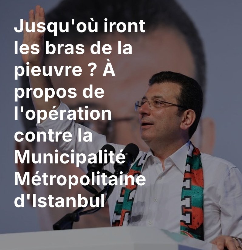 C_Plaisant's tweet image. Dans ce (long) billet, je reviens sur l'origine de l'opération contre le maire métropolitain d'#Istanbul Ekrem #Imamoglu. L'occasion d'aborder les problèmes structurels du bloc au pouvoir en #Turquie et l'idée d'une transformation en cours du régime.
🔗 : clmentplaisant.substack.com/p/jusquou-iron…