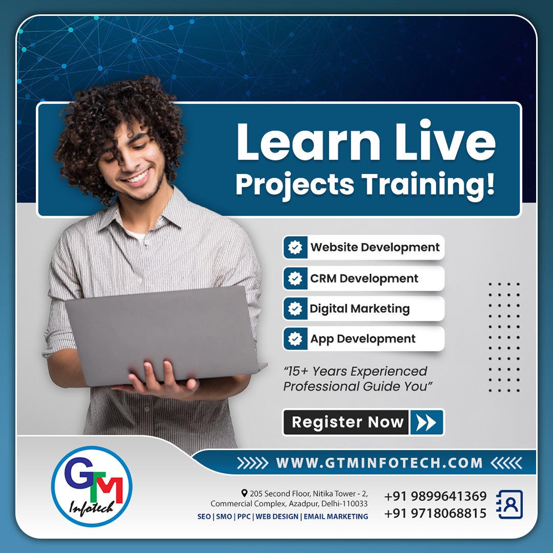 gtminfotec's tweet photo. 👨‍💻 Learn by Doing at GTM Infotech!
Boost your tech career with Live Project Training designed for real-world impact.

#GTMInfotech #LiveProjectTraining #WebDevelopmentDelhi #DigitalMarketingCourse #AppDevelopmentIndia #CareerTech #AzadpurInstitute #CRMTraining #SkillDevelopment https://t.co/3tMymgwfPQ