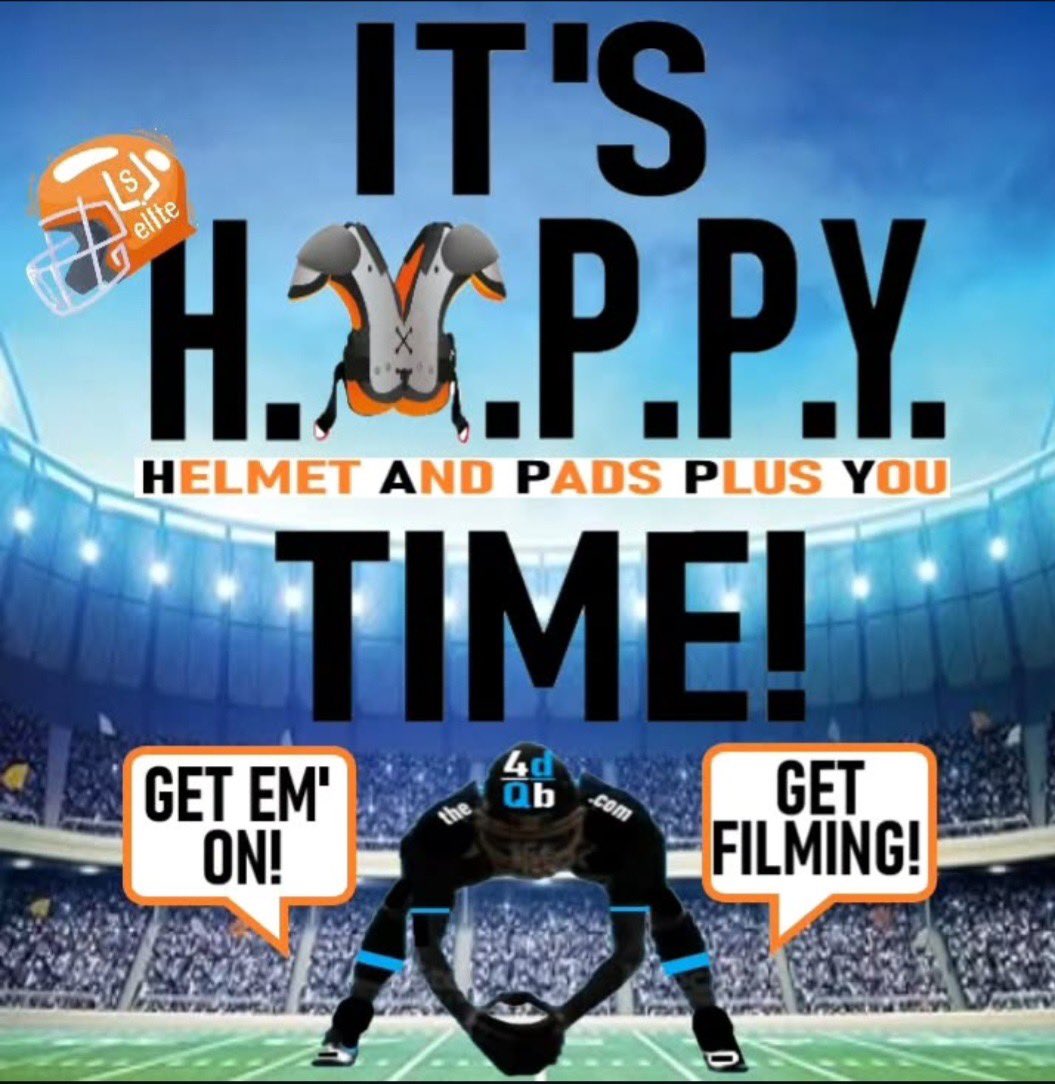 IT'S H.A.P.P.Y. TIME! To all '26 &amp; '27 4DQB's: There is a difference between snapping while filming to send to College Coaches and snapping in a real H.S. game. It is common for a 4DQB to think way too much when filming to send to coaches. DM me if you have any questions!