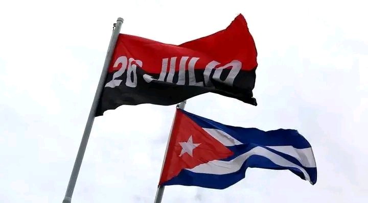 AeeJefa's tweet photo. #26DeJulio  
Hoy conmemoramos el 26 de julio, una fecha que marcó un antes y un después en la historia de Cuba. Es un día para recordar el valor, el compromiso y la esperanza de construir un futuro mejor.  
#DíaDeLaRebeldíaNacional 🇨🇺 https://t.co/2i9GEeAV7O