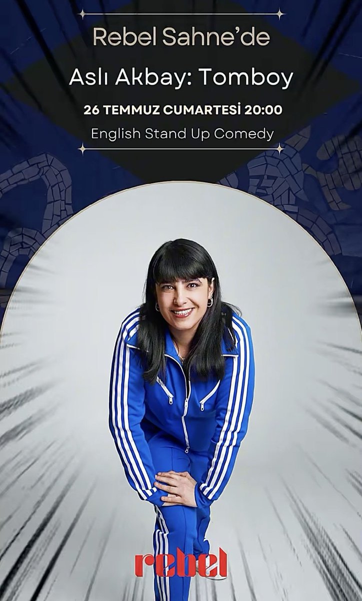 🎙️ Asli Akbay will be performing her solo standup comedy show Tomboy in İstanbul at the Rebel Sahne.

⏲️ Saturday 26th July 20:00
🎫 iticket.com.tr/events/arts-th…