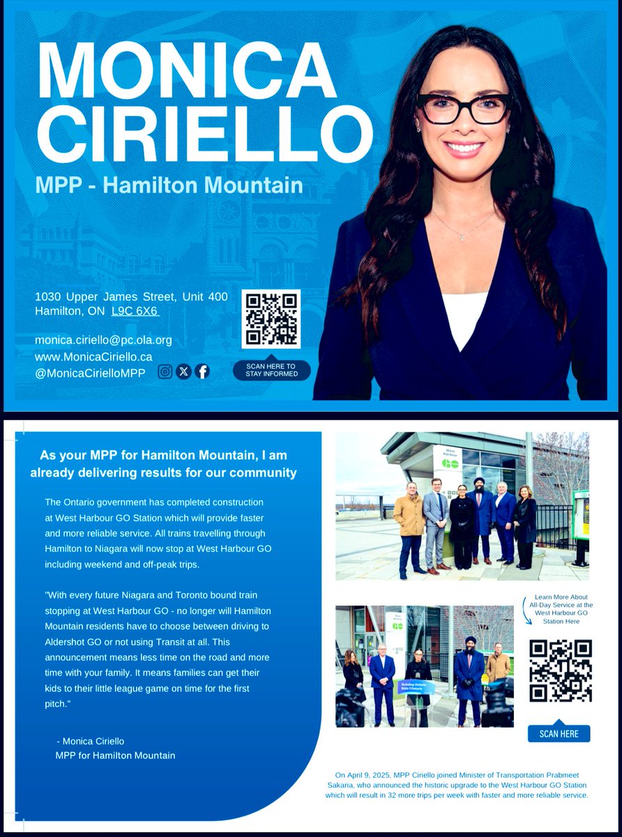 MCirielloMPP's tweet image. Hey Hamilton Mountain you’ve got mail! 📫 Check your mail to learn more about our government’s improvements to the West Harbour GO station. It means less time on the road and more time with your family.