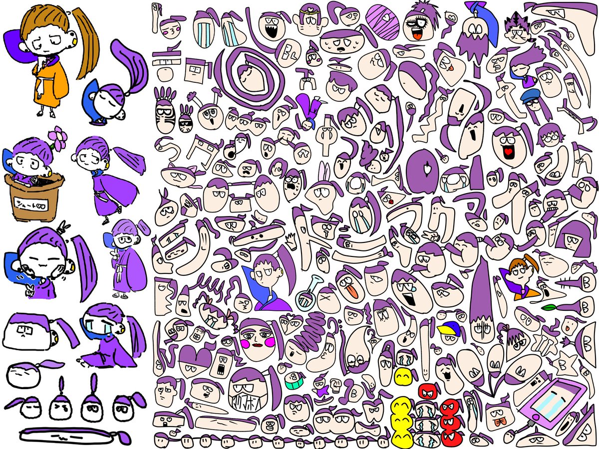 trtrtrtrask's tweet image. 一昨年と去年のシュートの日絵とちょっとプラスで描いた
シール需要があったので保存してネップリなどでの印刷は自由にどうぞ！