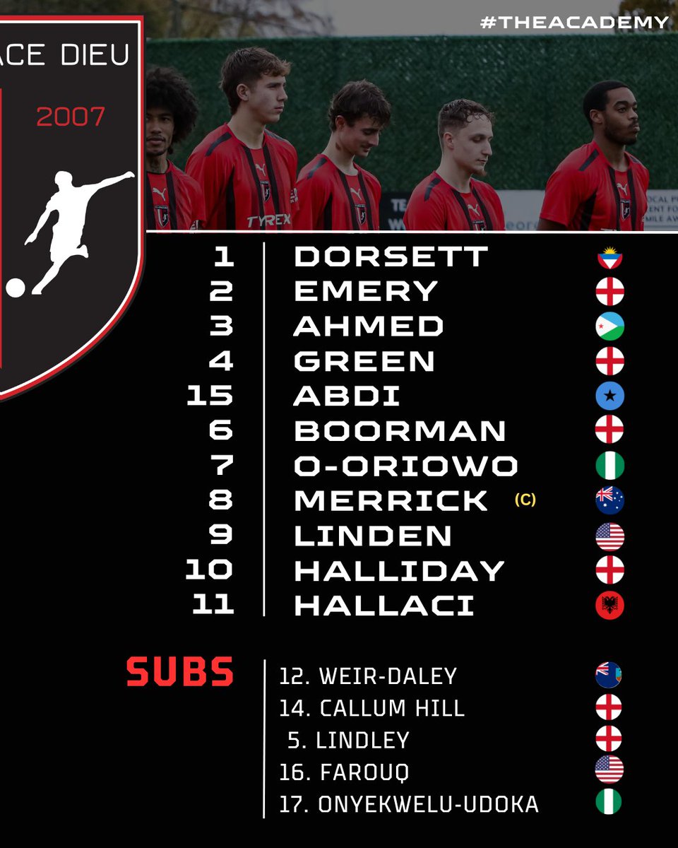 This is how we lineup in our opening game of the season against Shirebrook Town ⚽️