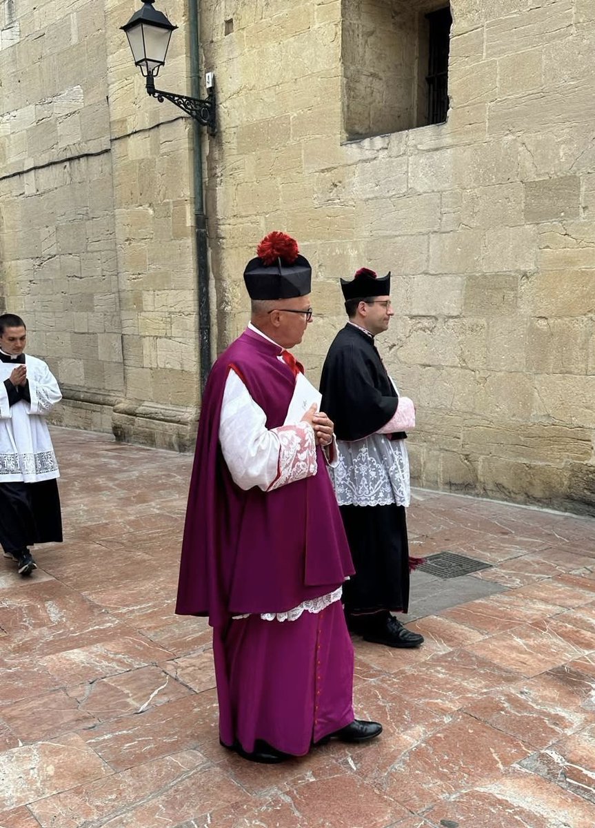 UnaVoceSevilla's tweet image. Monseñor Agostini, Ceremoniero pontificio de León XIV, presente en la procesión de inicio de la Peregrinación tradicional Oviedo a Covadonga ⁦⁦⁦@nscristiandades⁩ 

¡Gracias Monseñor!
