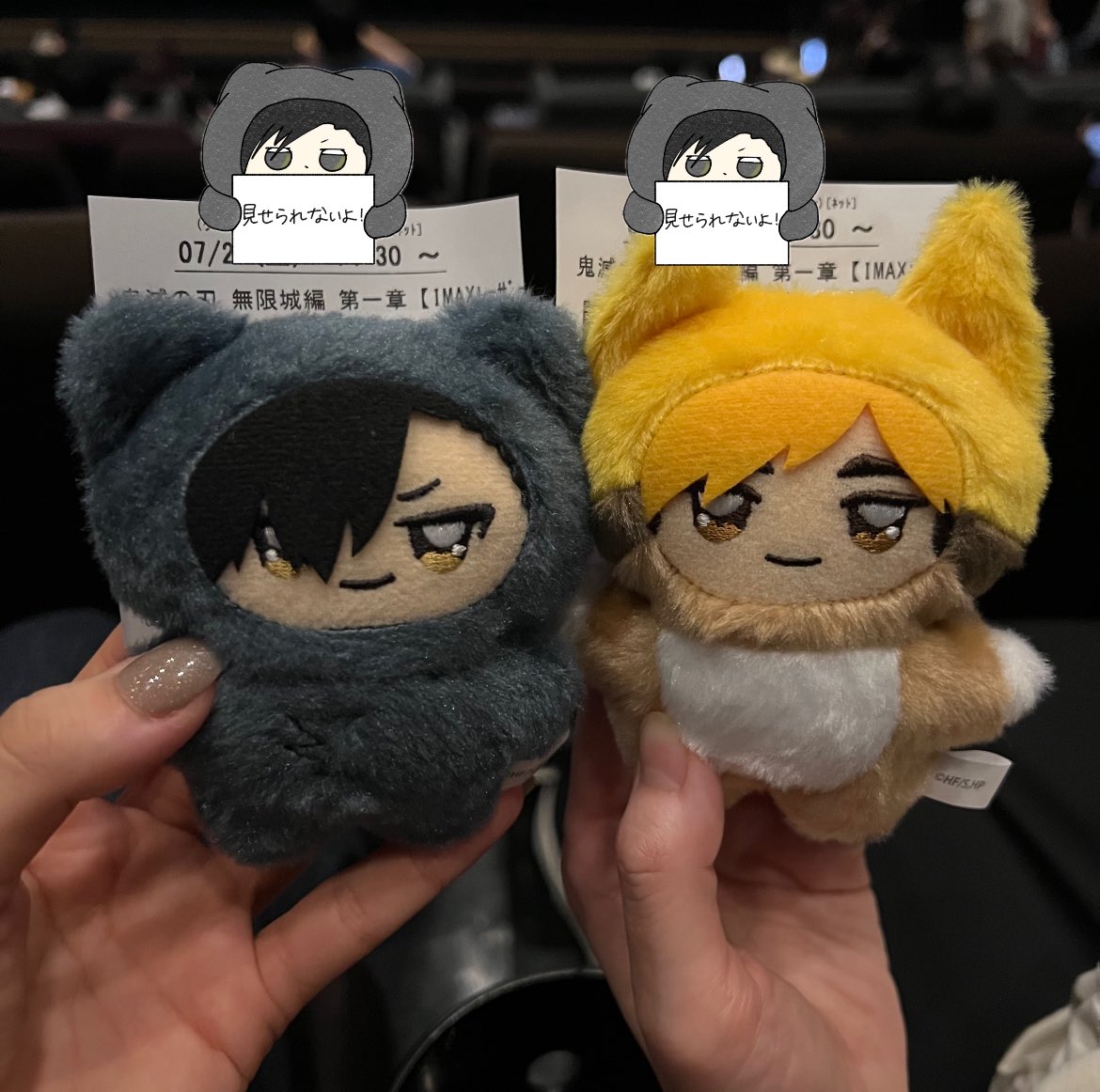 ttr_mfmf's tweet image. にまちゃんと映画観てきた👹！
2人で大泣き🕺🕺