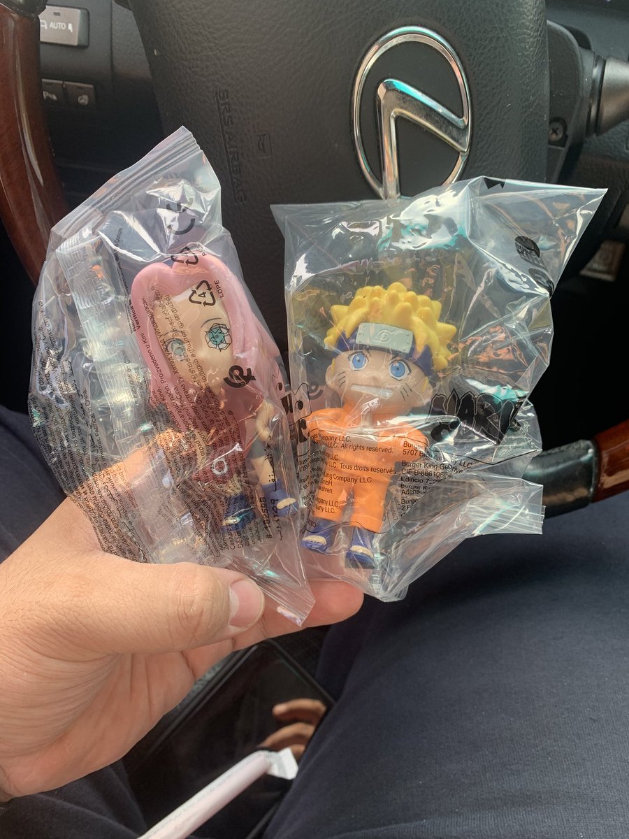 NechiKage's tweet image. Ya thought I was gonna miss out on the Burger King Naruto collab 😭