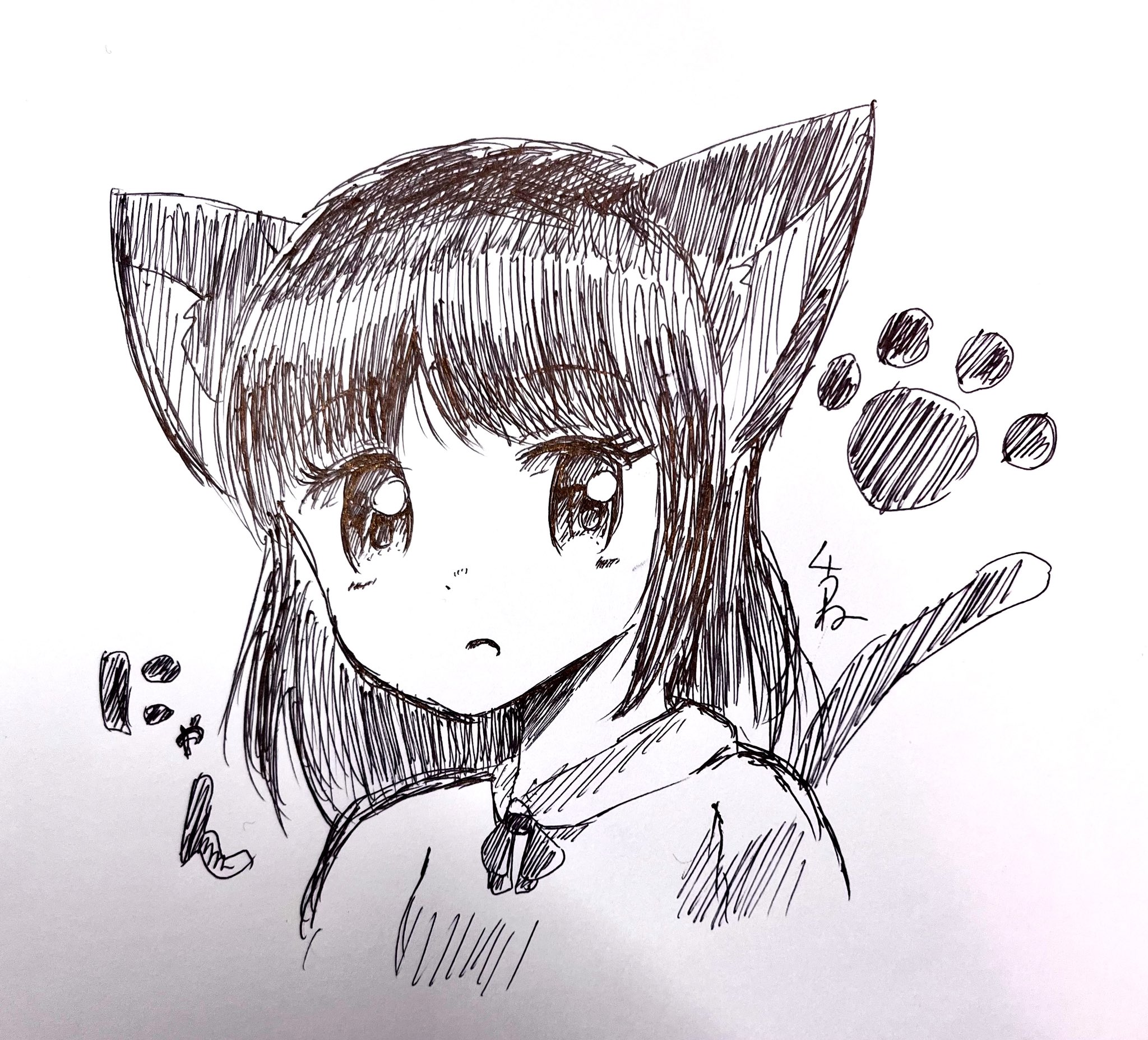オリジナル ハンドメイド 絵 夢見るねこさん 歌麿：夢見る猫（販売） – Egenolf Gallery Japanese Prints