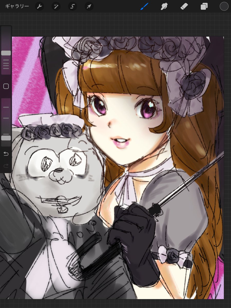 geroburoeeko's tweet image. 顔で色塗り飽きちゃったので供養