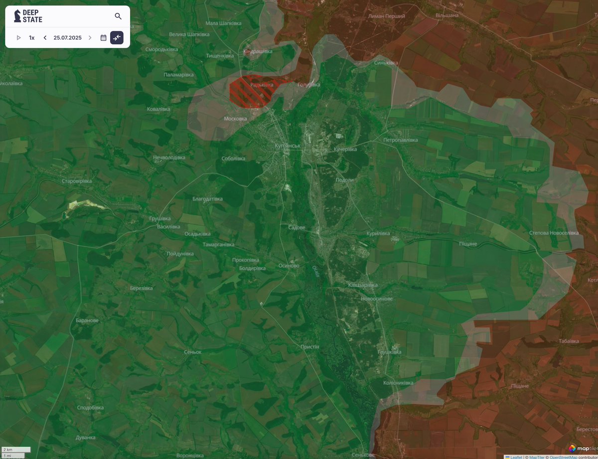 WendenGall's tweet image. Щовечора легіони Зеленського на чолі із великим палководцем Сирським відважно штурмують ворожі укріплення і несамовито відкидають ворога у Вечірніх Казках Зеленського.
Але в реальності відбувається інше.
Ворог зайшов Покровськ.
На мапі можете побачити різницю між казками…