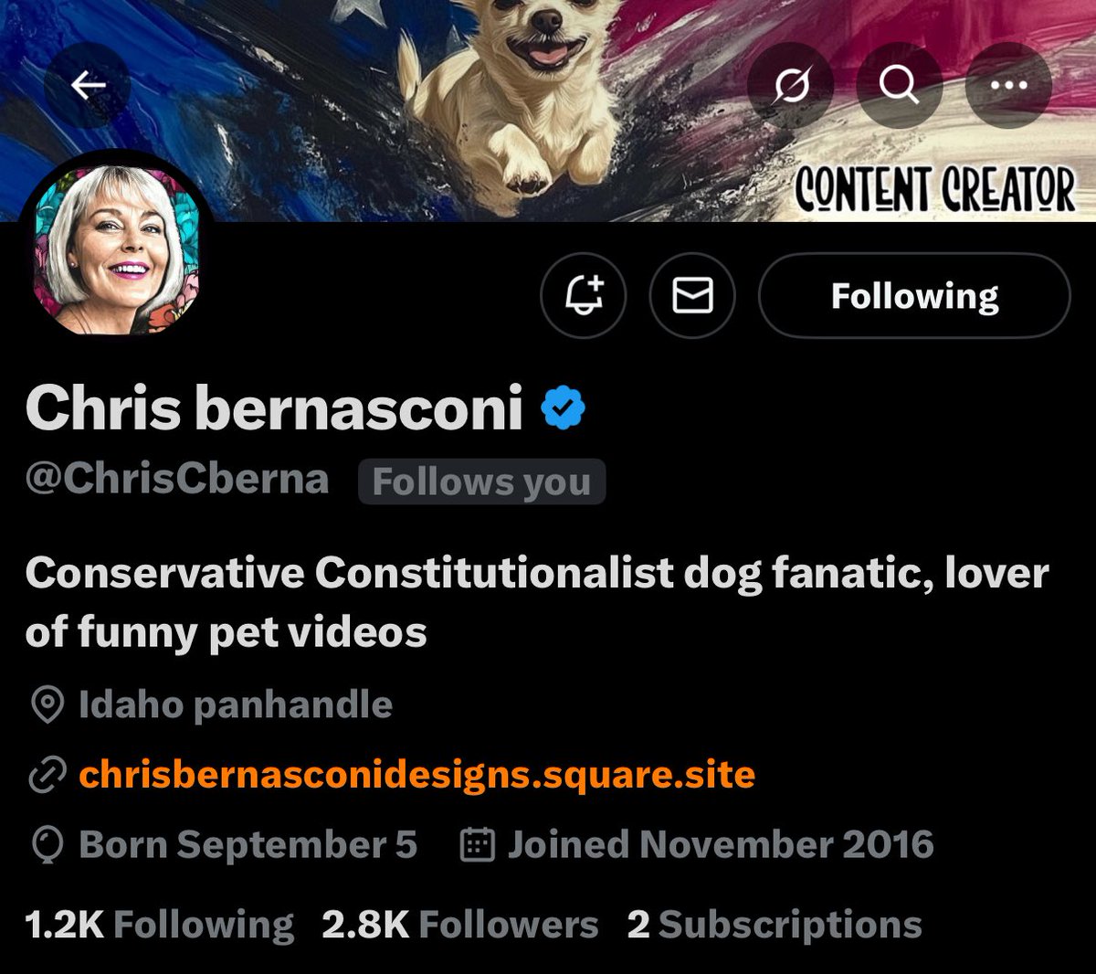 Continuing with my subscribers suggestions:

Meet <a href="/ChrisCberna/">Chris bernasconi</a>
