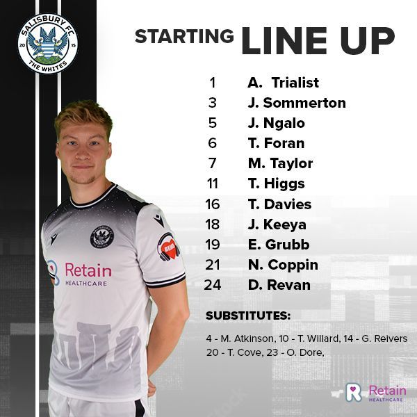 SalisburyFC's tweet image. TEAM NEWS | Salisbury V Dorchester Town (PSF)
Here is the team for this afternoon's pre-season friendly against Dorchester Town.
#COYW