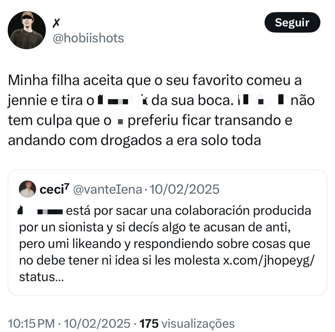 UGHReport_'s tweet image. 🚨MASS REPORT
Além de ser anti do 🐹 e do 🐯, ainda administra uma fanbase que é consumida por inúmeros ARMYs. Até quando o fandom vai fechar os olhos para esse absurdo?
— Denunciem sem engajar
> Incitação ao assédio
> Assédio direcionado
> Insultando
> Difamação e…