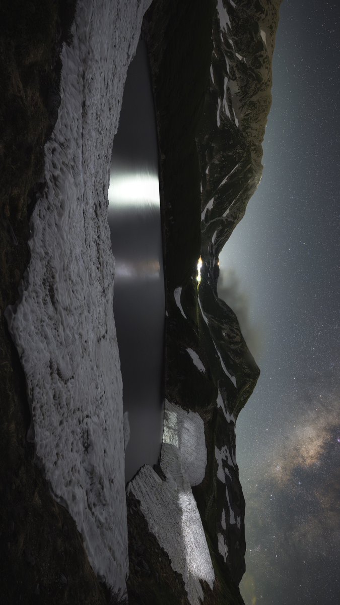 ash_nknx's tweet image. 立山で見た天の川を大画面で見てほしい👏