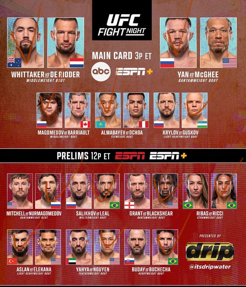 harrisonwitz99's tweet image. My UFC fight night predictions @ufc @obanelliottufc @robwhittakermma @ReinierdeRidder #ufcfightnight #ufcabudhabi