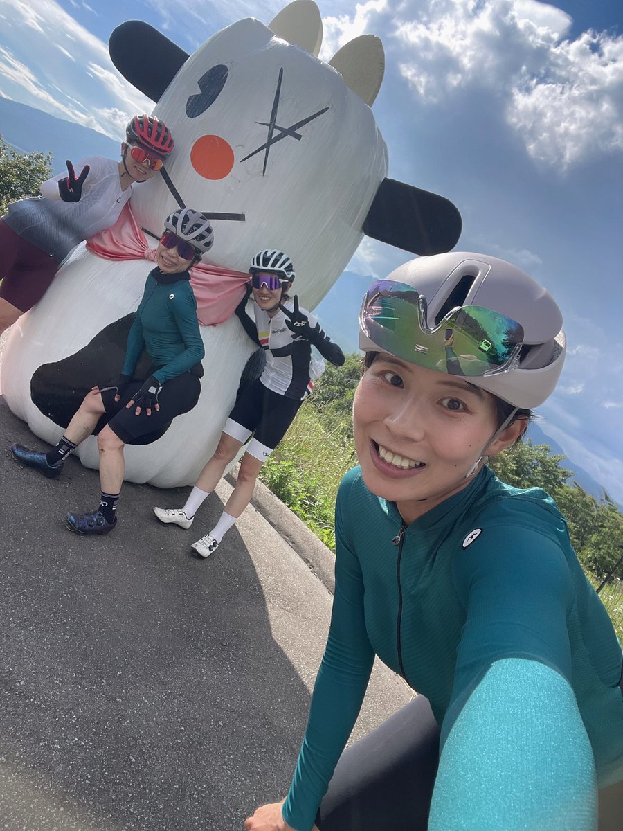 shino_138's tweet image. 野辺山付近でよく見かけるこの牛オブジェのは牧草ロールに顔を書いて耳と角を刺して作ってるけど、今日畑の横に真っ白な牧草ロールが大量に積んであってね、思わず「牛の素だ!」って声が出た。牛の素(ง ˙ω˙)ว