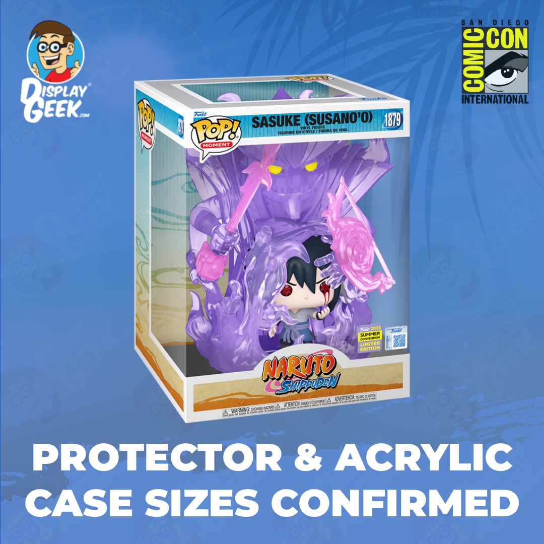 DisplayGeek's tweet image. #SDCC Exclusive protector size confirmed  in 0.50mm-0.60mm Protector OR 3mm Custom Acrylic Case!) 

Find them all here: displaygeek.com/collections/pr…

#DisplayGeek #Funko #FunkoPops #PopProtector #SDCC2025 #SanDiegoComicCon #ComicCon