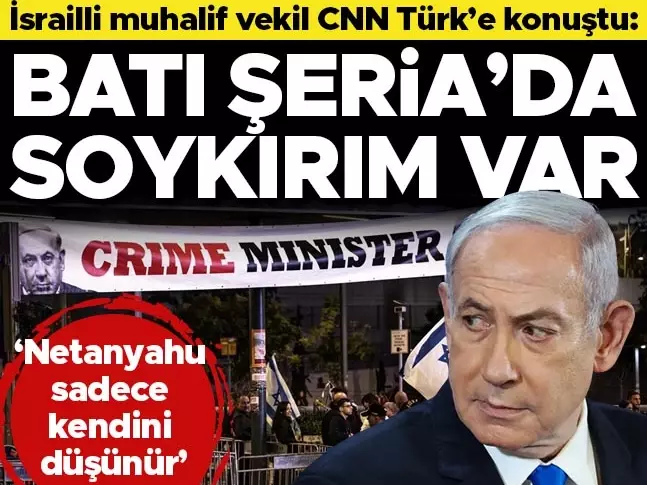 Hurriyet's tweet image. İsrailli muhalif vekil CNN Türk'e konuştu: Netanyahu sadece kendini düşünür
hurriyet.com.tr/dunya/israilli…
