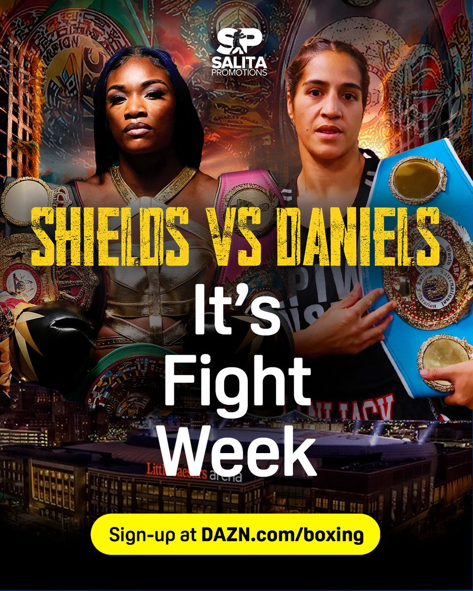 ‼️IT’S FIGHT DAY‼️

Here’s how and when to watch‼️

Any upsets⁉️

#ShieldsDaniels
Main card DAZN: 5PM PT/7PM CT/8PM ET

#ZayasGarcia 
Prelims ESPN+: 2:45PM PT/4:45PM CT/5:45PM ET
Main card ESPN/ESPN+: 6PM PT/8PM CT/9PM ET

#BOXINGnBBQ 
#Boxing
