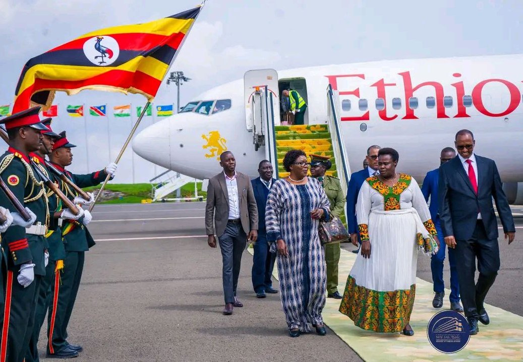EthiopianNewsA's tweet image. The Vice President of #Uganda, Jessica Alupo has arrived in #AddisAbaba this afternoon to participate at the second United Nations Food Systems Summit Stocktake +4 (#UNFSS+4).
ena.et/web/eng/w/eng_…