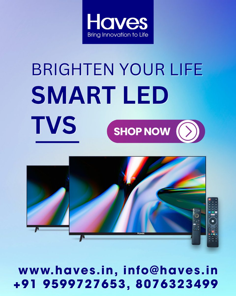 HavesIndia's tweet image. Transform your living room into a cinematic paradise with Haves Smart LED TVs! 

Shop Now: haves.in/product-catego… #Havessmartledtv #Smartledtvs #Ledtvs #Havestv #Havestvs #Makeinindia #Brand #HoveSmartLED #VijayDeverakonda