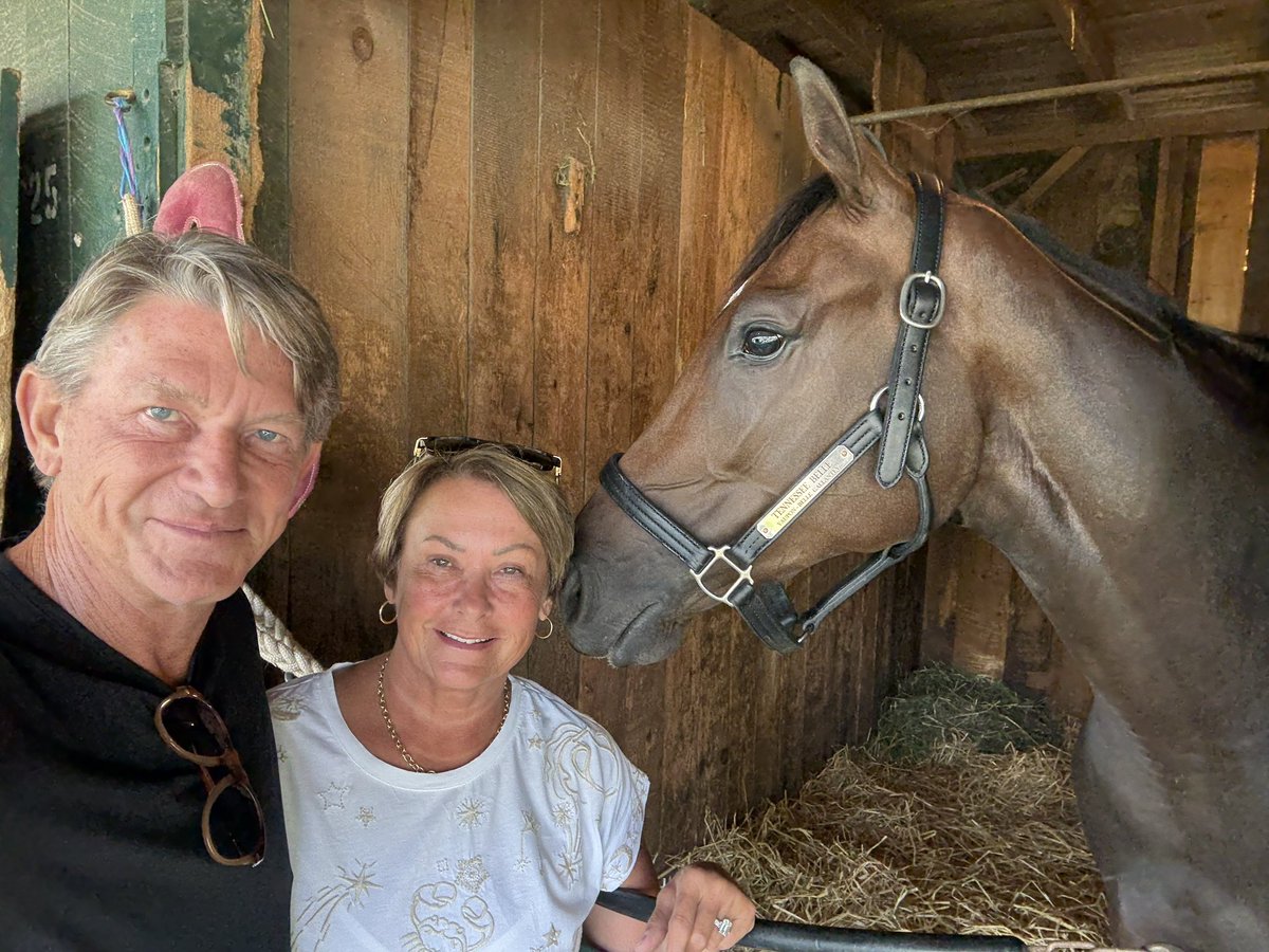 randyboyd's tweet image. Jenny and I are excited to cheer on our baby, Tennessee Belle, as she makes her racing debut this afternoon at #Saratoga! She’s a 2-year-old filly running in Race 7 at 3:52pm ET from post position 2. We hope you’ll tune in and cheer her on! nyra.com/saratoga/racin….…